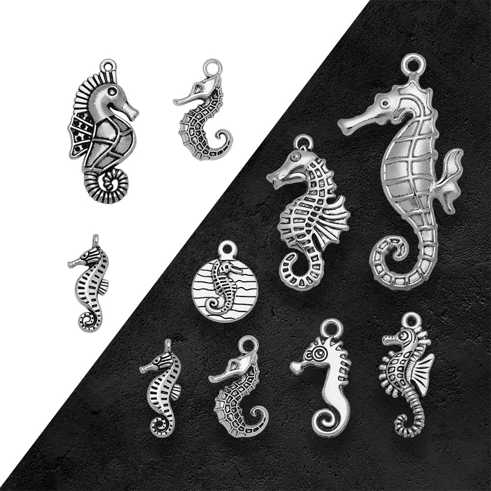 Vintage Fashion Resale - Antique Silver Plated Ocean Life Seahorse