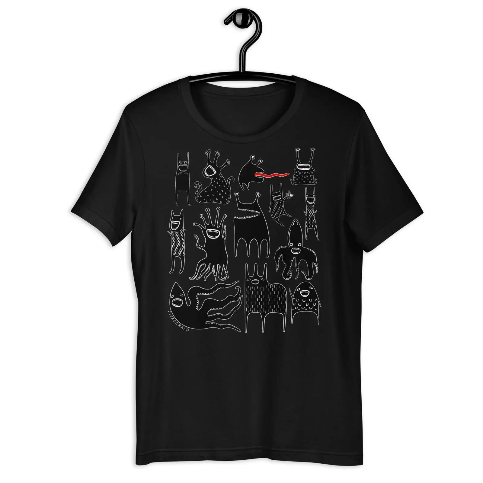 Kawaii Goth Monster T Shirt Qu - Quirky Vintage Fashion ulasan dan harga