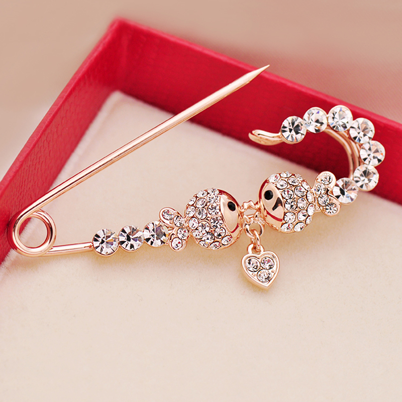 Fashion New Rhinestone Brooch  - Vintage Fashion Dress ulasan dan harga