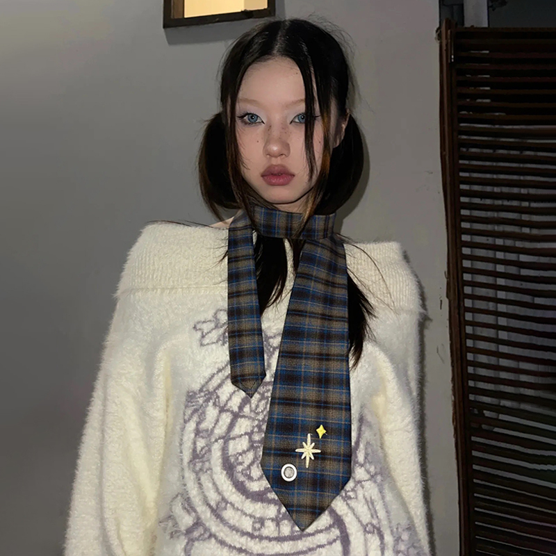 Karrram Japanese Y2k Embroider - Turtleneck Knit 90S ulasan dan harga