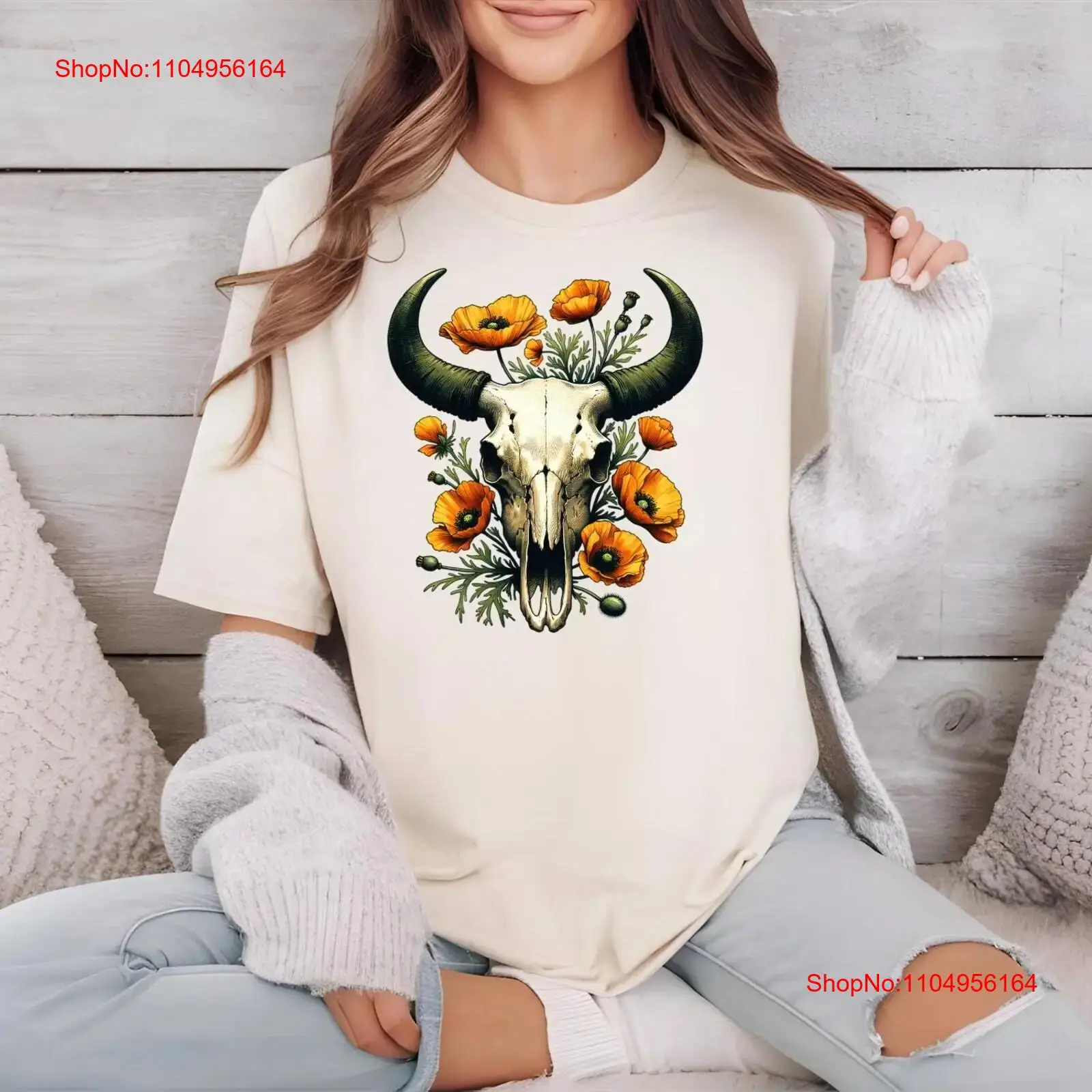 Rustic Southwestern Cow Skull  - Vintage Vibes Fashion ulasan dan harga