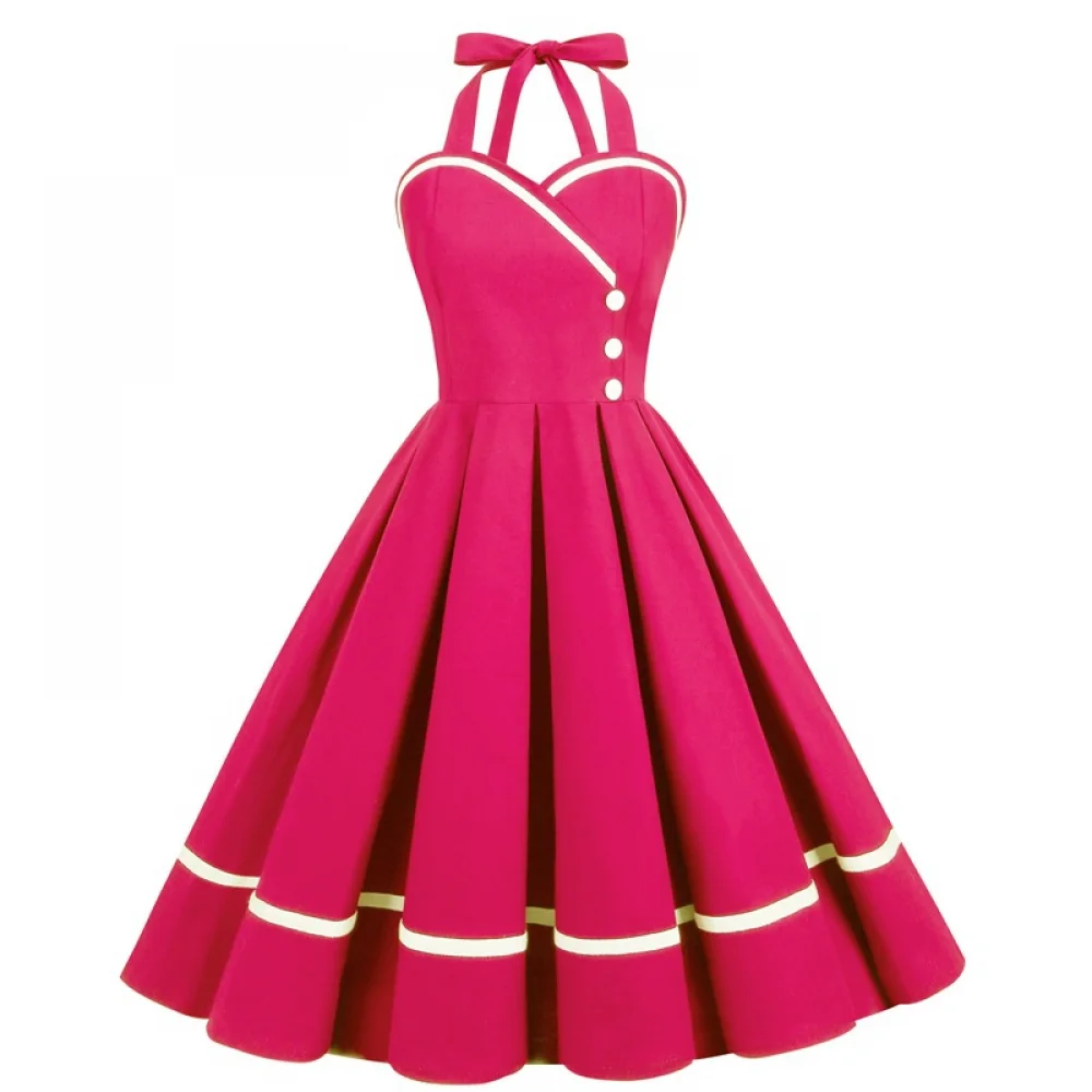 Halloween  50s 60s 80s Retro D - Vintage Fashion Dress ulasan dan harga