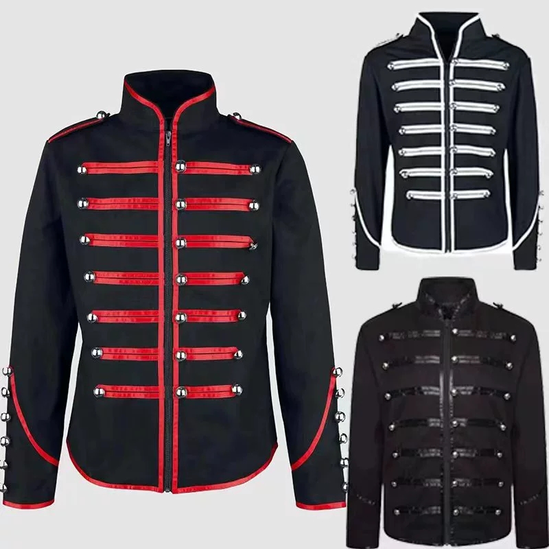 Men's Steampunk Rockstar Jacke - Vintage Fashion Dress ulasan dan harga