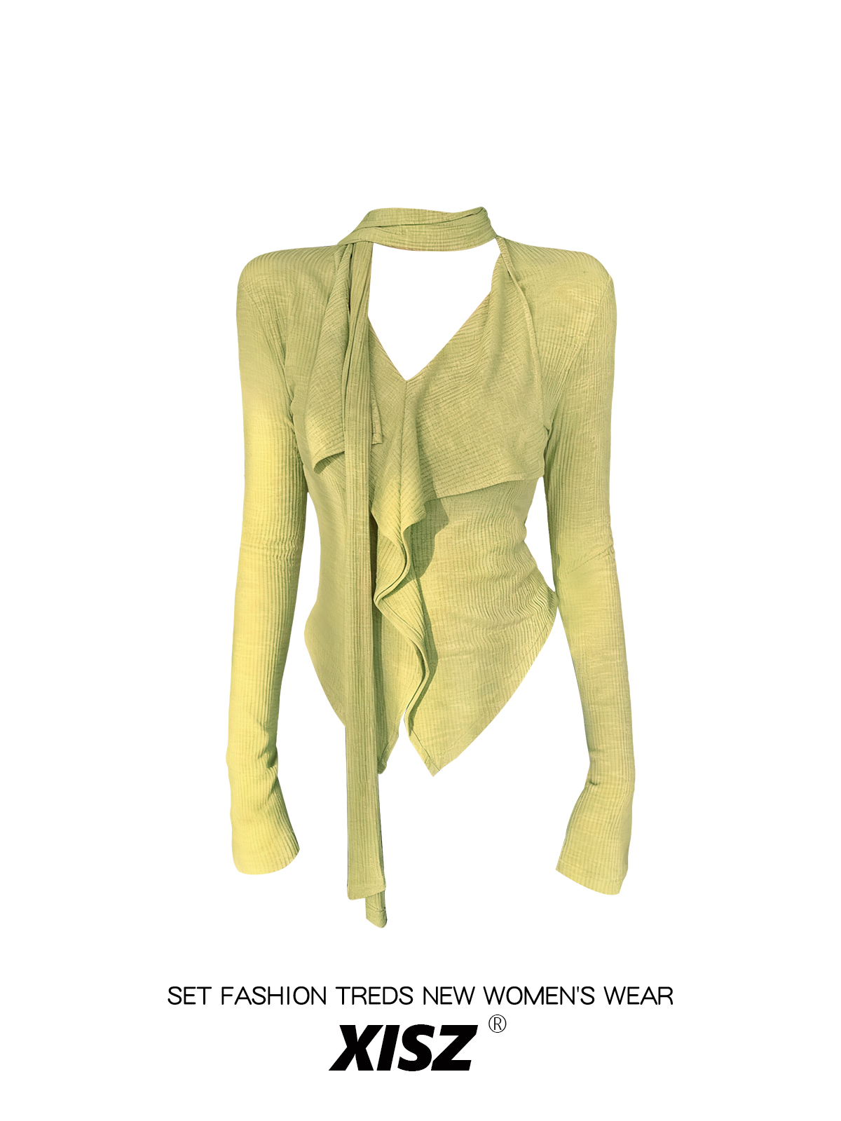 Women Yellow GothicT-shirt Har - Turtleneck Knit 90S ulasan dan harga