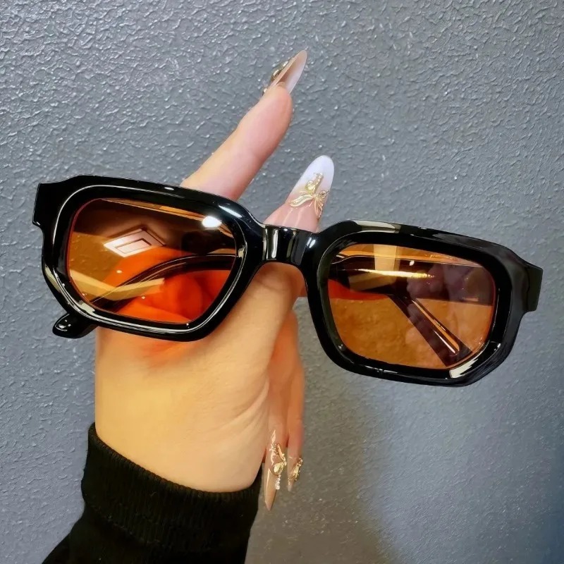 Fashion Square Vintage Sunglas - Vintage Fashion Girl ulasan dan harga