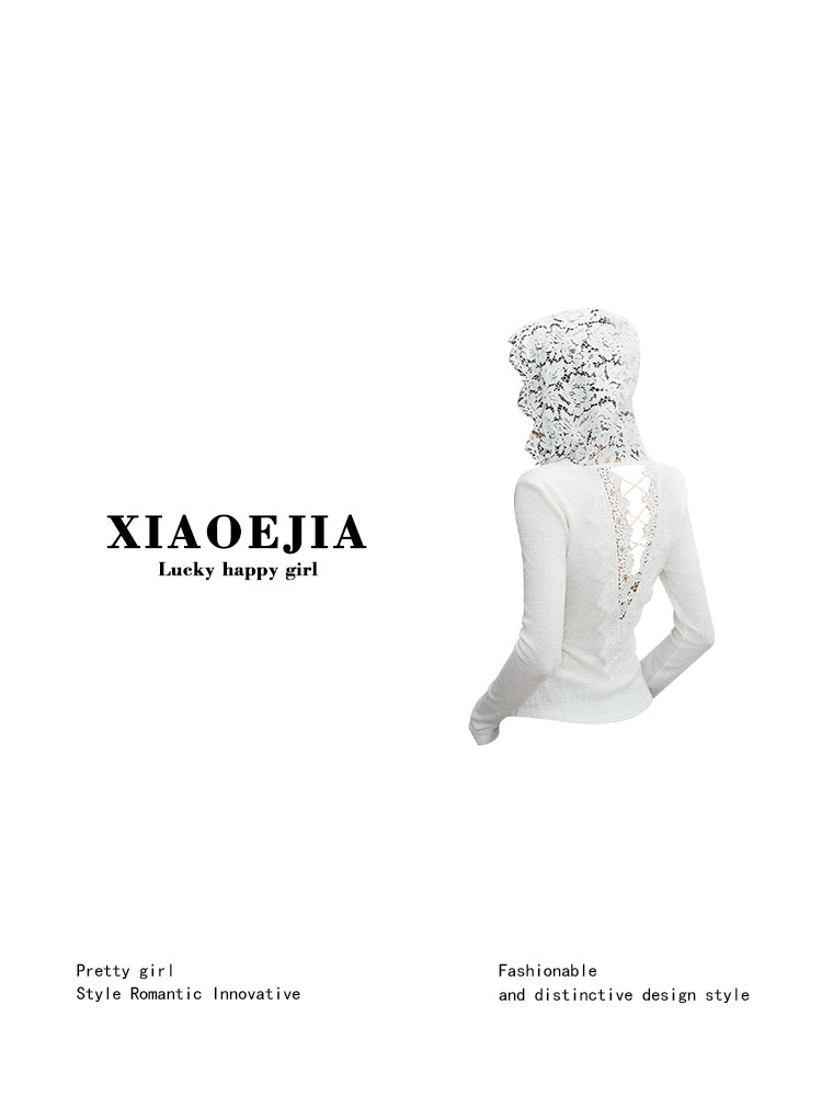 Women White GothicT-shirt Hara - Turtleneck Knit 90S ulasan dan harga