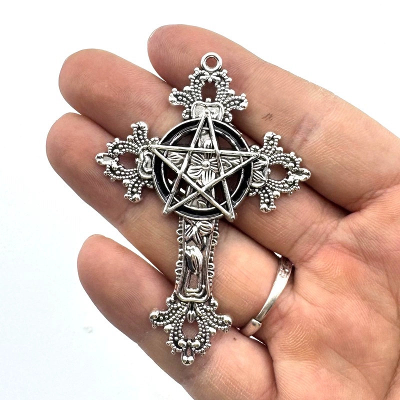 2pcs 30x15mm Gothic Big Cross  - Vintage Fashion Online ulasan dan harga