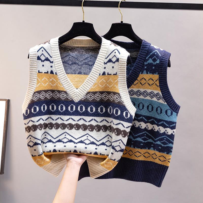 Fashion Knitted Vest Women's A - Vintage Fashion Newtown ulasan dan harga