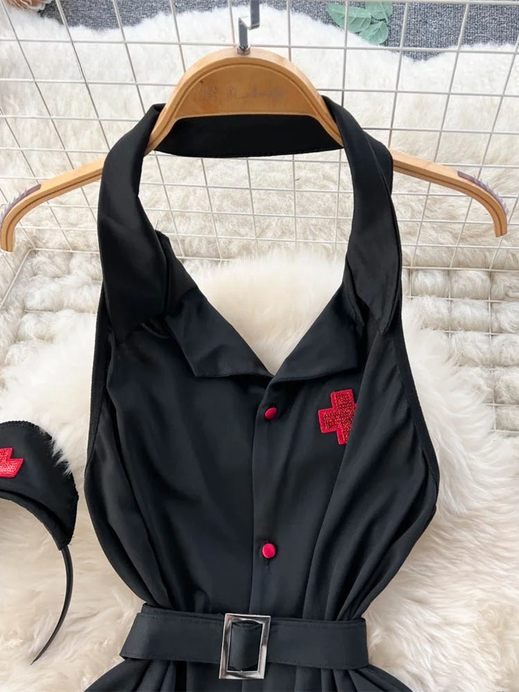 Erotic Fashion Sexy Halter Lin - Vintage Fashion Girl ulasan dan harga