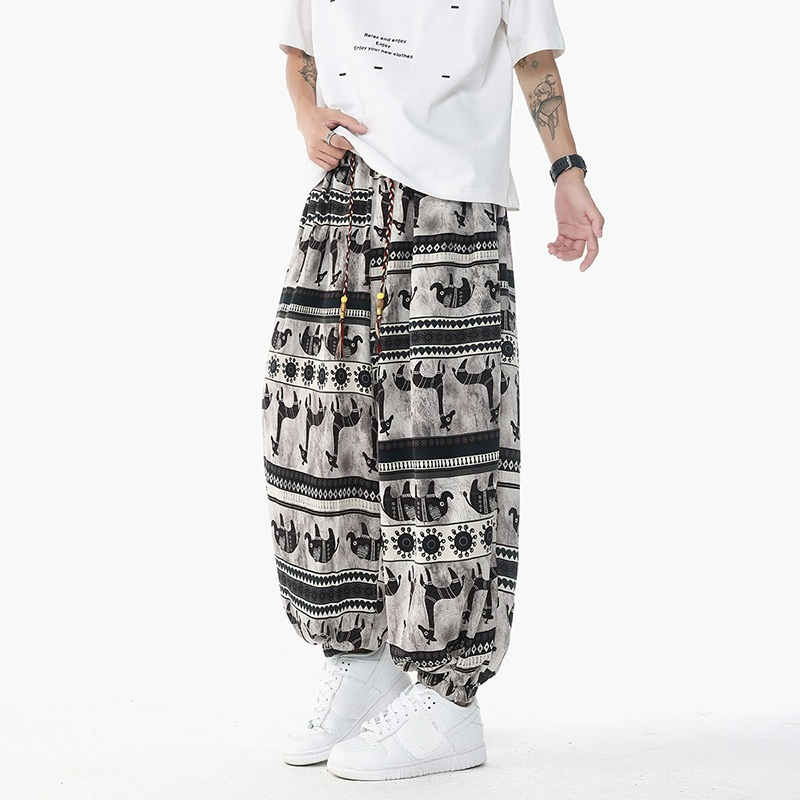 Holiday Style Printed High Wai - Retro Track Pant ulasan dan harga