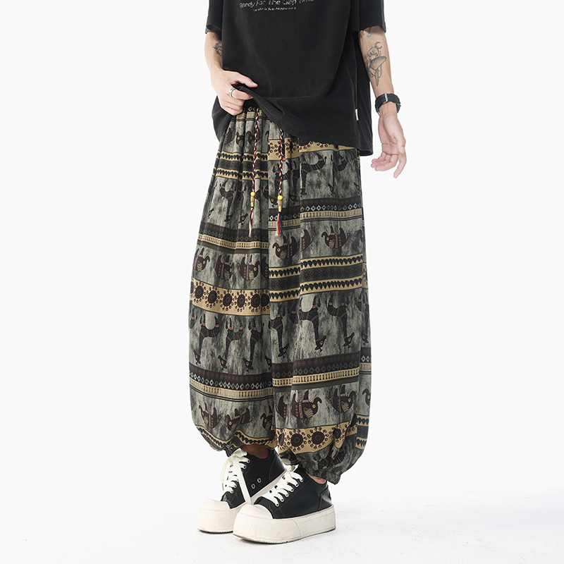 Holiday Style Printed High Wai - Retro Track Pant ulasan dan harga