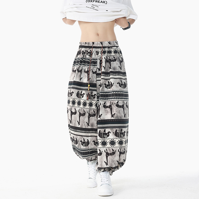 Holiday Style Printed High Wai - Retro Track Pant ulasan dan harga