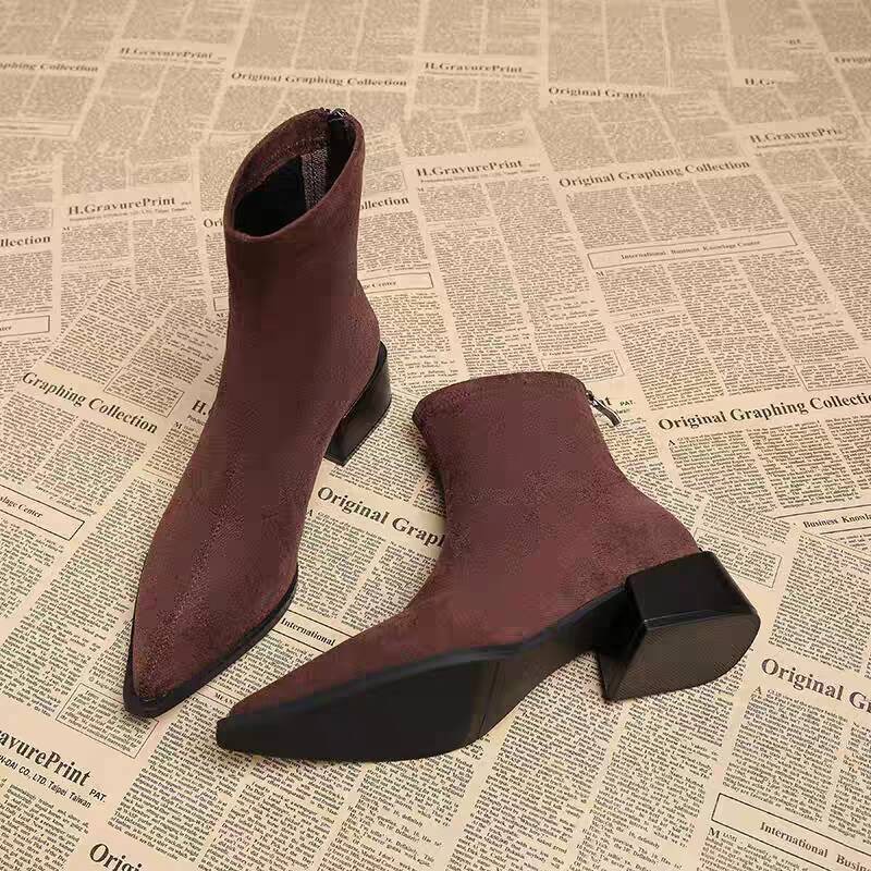 New Low Heel Women Mordern Ank - Vintage Fashion Dress ulasan dan harga