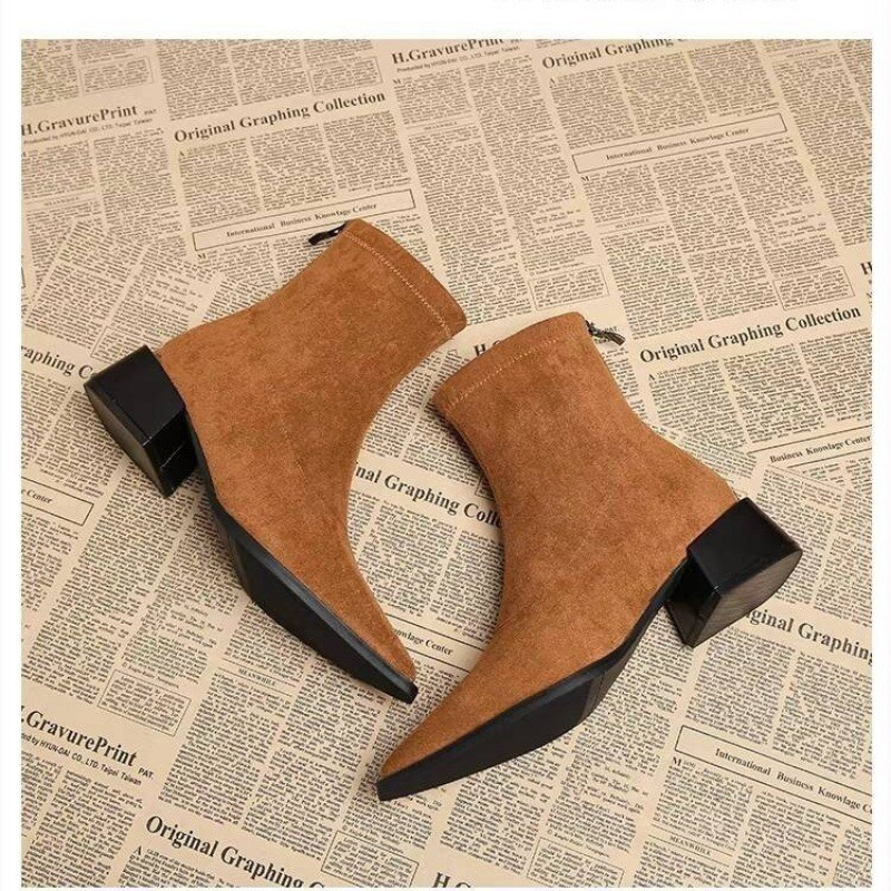 New Low Heel Women Mordern Ank - Vintage Fashion Dress ulasan dan harga