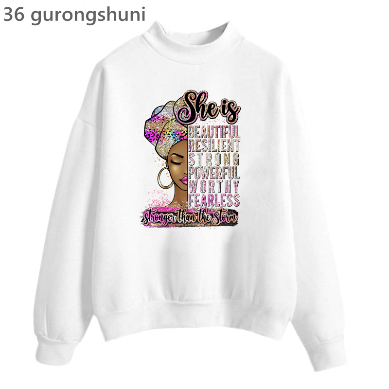 Watercolor She Is Beautiful/Re - Turtleneck Knit 90S ulasan dan harga