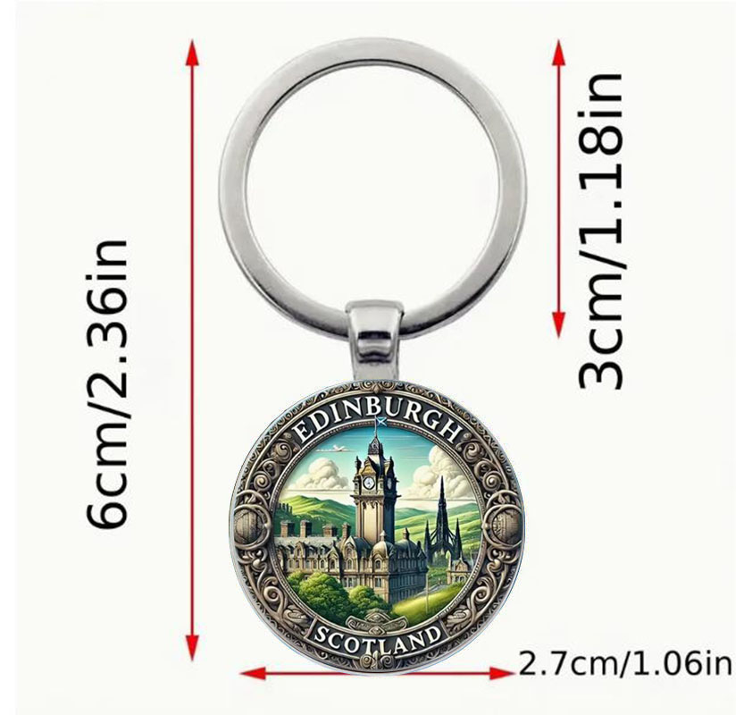 Edinburgh Scottish Keychain, a - Vintage Fashion Edinburgh ulasan dan harga