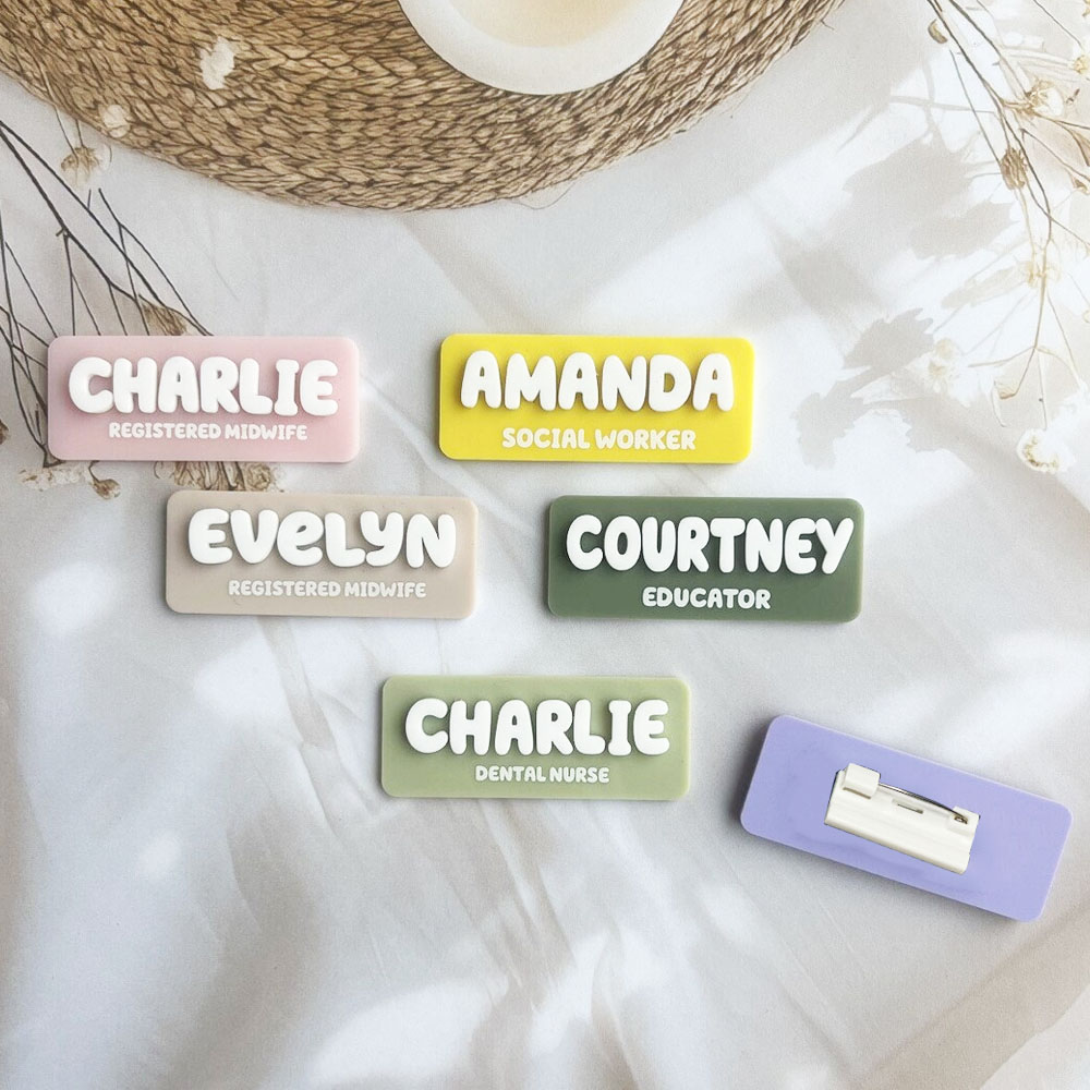 Custom Name Brooch Personalize - Vintage Fashion Jobs ulasan dan harga