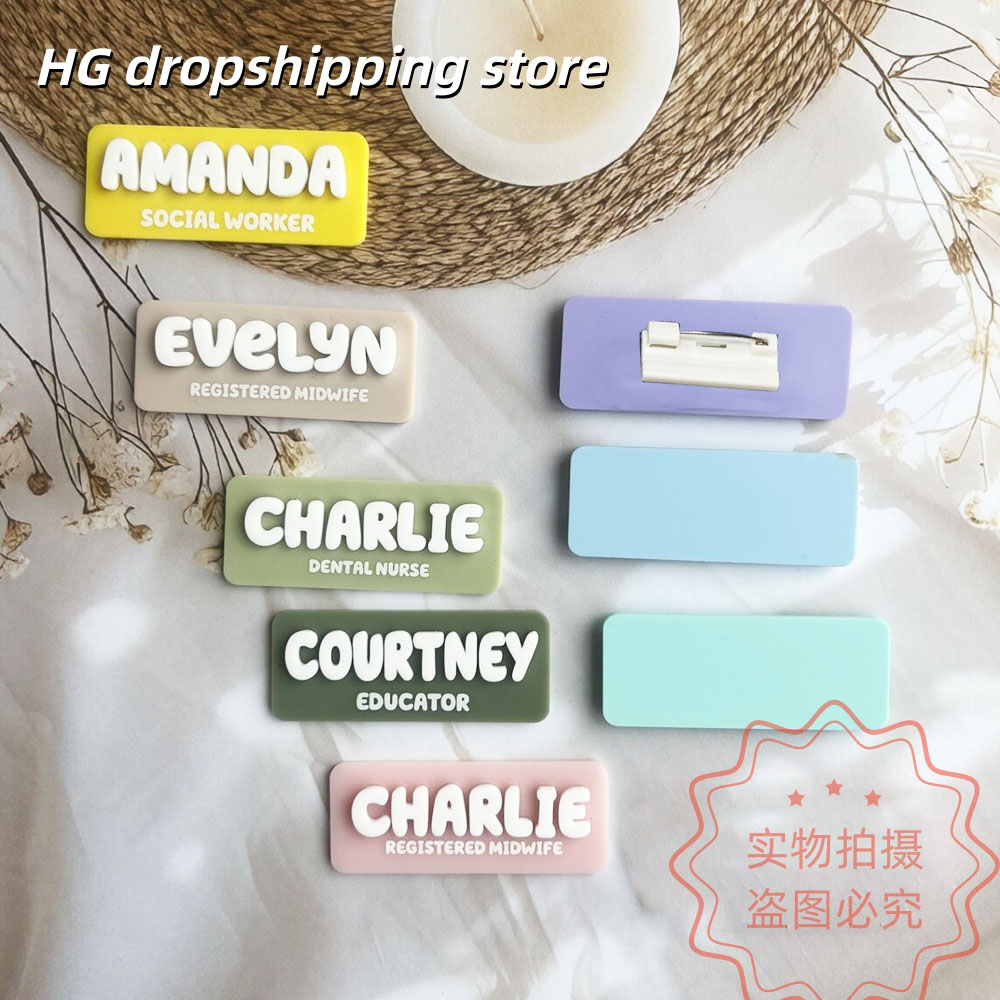 Custom Name Brooch Personalize - Vintage Fashion Jobs ulasan dan harga