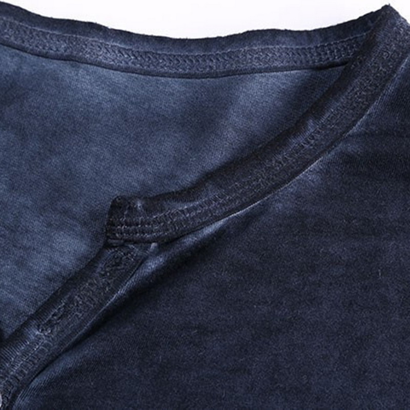 Vintage Distressed Men's V-Nec - Vintage Fashion Look ulasan dan harga