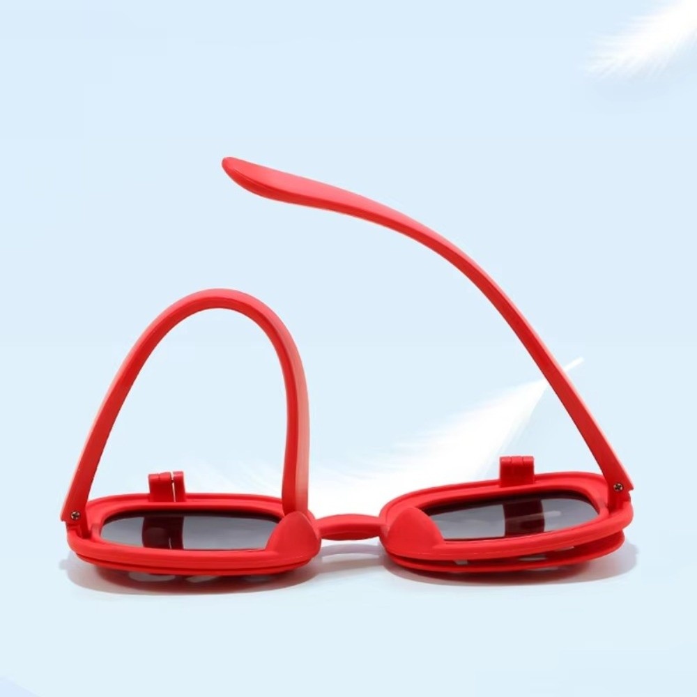 Funny Red Fortune Glasses Doub - Quirky Vintage Fashion ulasan dan harga