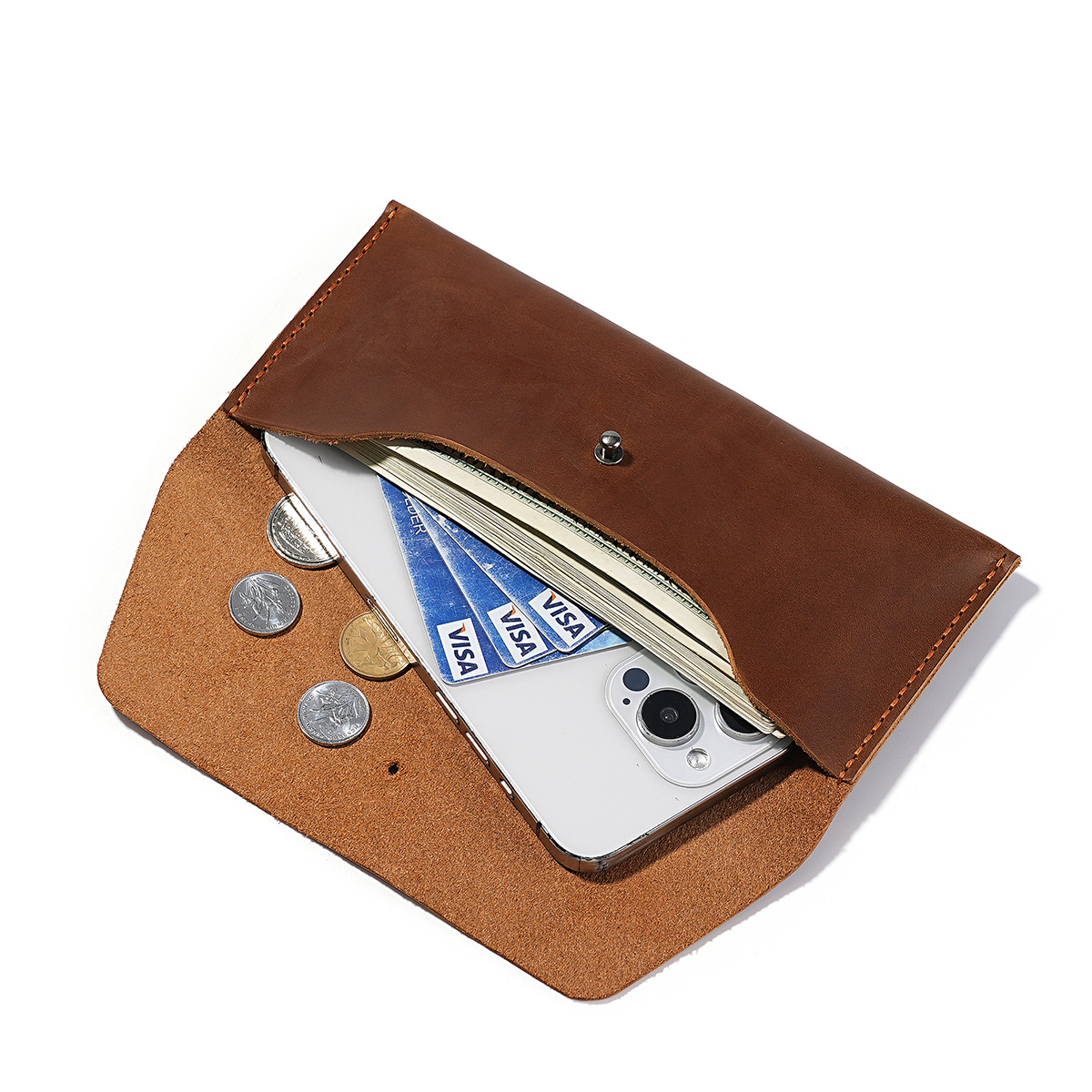Envelope Wallet Genuine Leathe - Vintage Fashion Brand Names ulasan dan harga