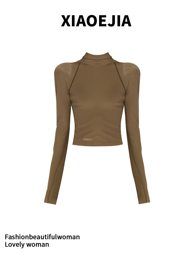 Women Green GothicT-shirt Hara - Turtleneck Knit 90S ulasan dan harga