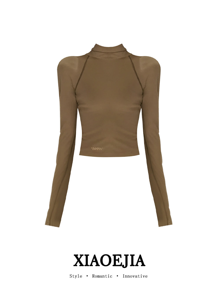 Women Green GothicT-shirt Hara - Turtleneck Knit 90S ulasan dan harga