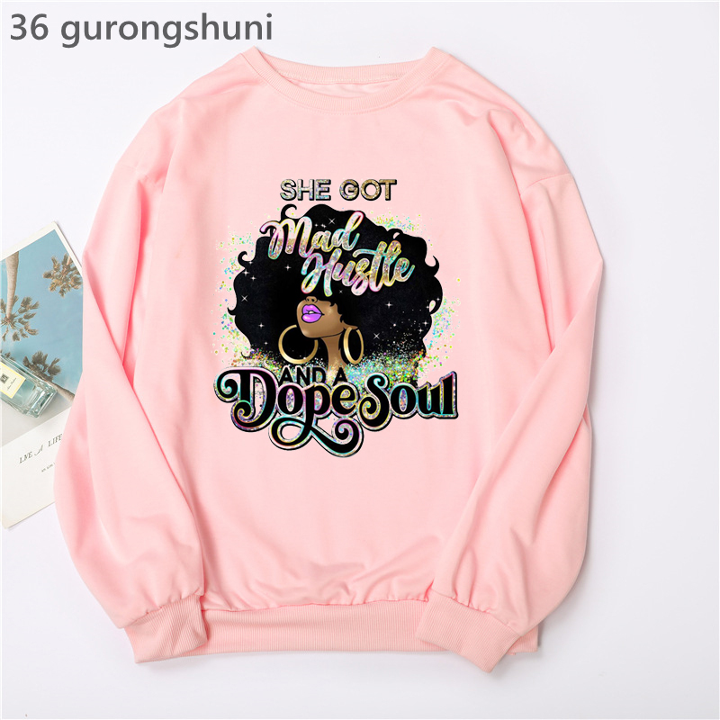 Watercolor Black Girl Magic Ho - Turtleneck Knit 90S ulasan dan harga