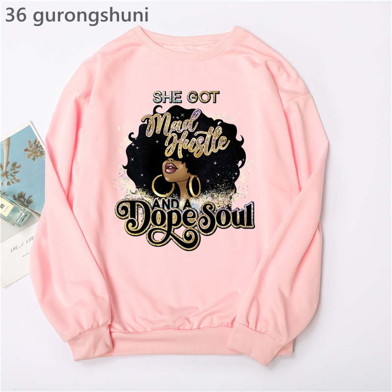 Watercolor Black Girl Magic Ho - Turtleneck Knit 90S ulasan dan harga