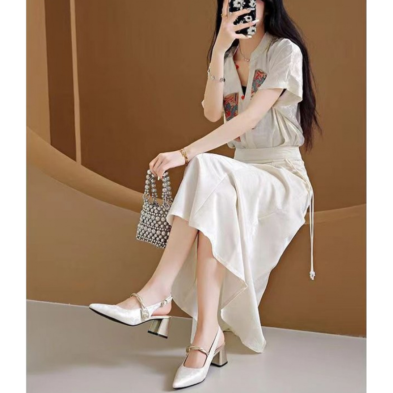 2026 Elegant Women Pointed Toe - Vintage Fashion Dress ulasan dan harga
