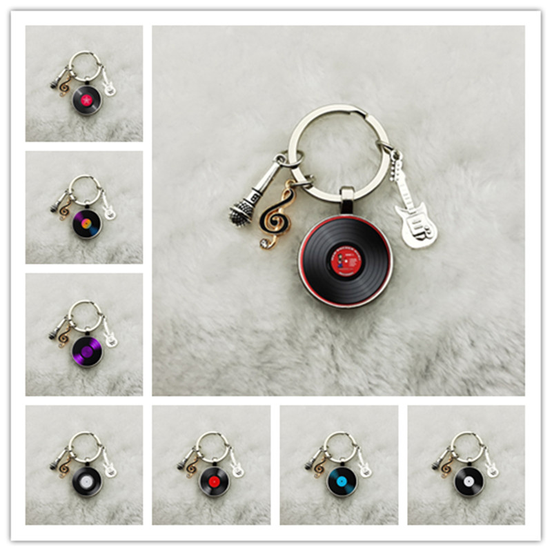 Classic Retro Vinyl Record Key - Vintage Vibes Fashion ulasan dan harga