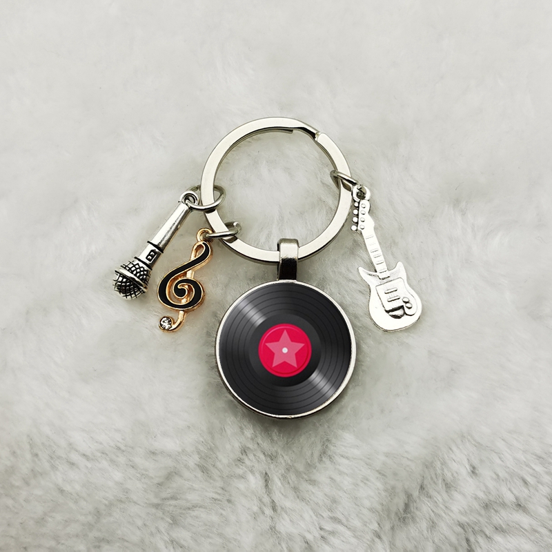 Classic Retro Vinyl Record Key - Vintage Vibes Fashion ulasan dan harga