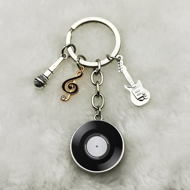 Classic Retro Vinyl Record Key - Vintage Vibes Fashion ulasan dan harga