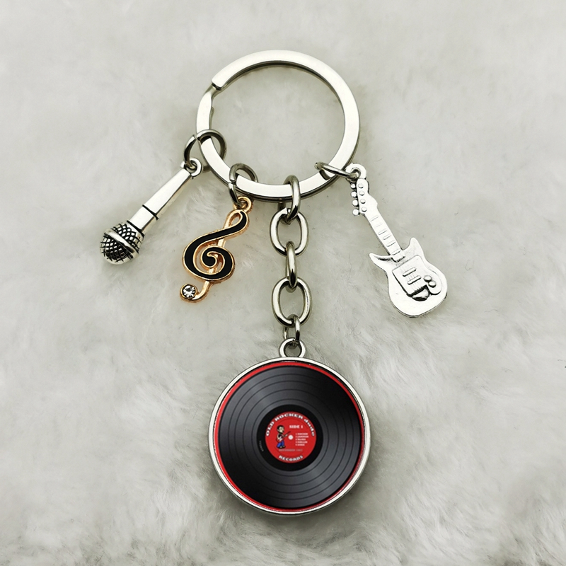 Classic Retro Vinyl Record Key - Vintage Vibes Fashion ulasan dan harga