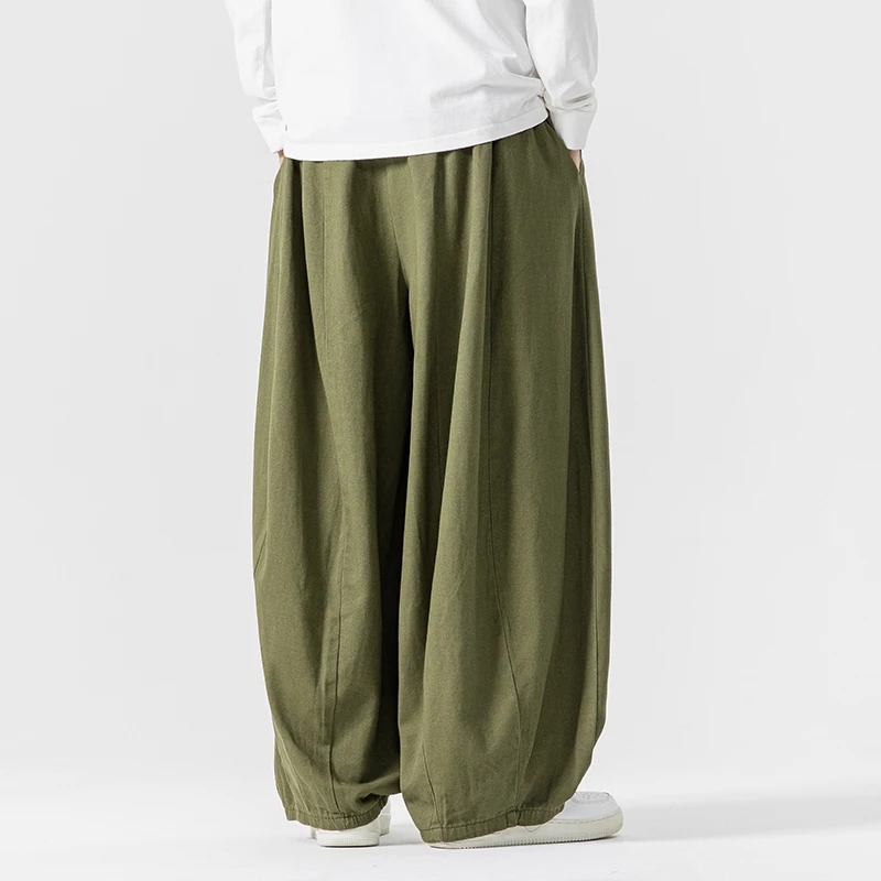 Japanese Style 100% Cotton Men - Retro Track Pant ulasan dan harga
