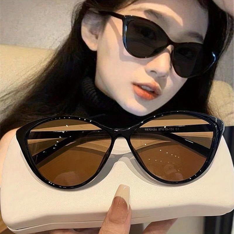 1Pc Retro Frame Cat Eye Sungla - Vintage Fashion Girl ulasan dan harga