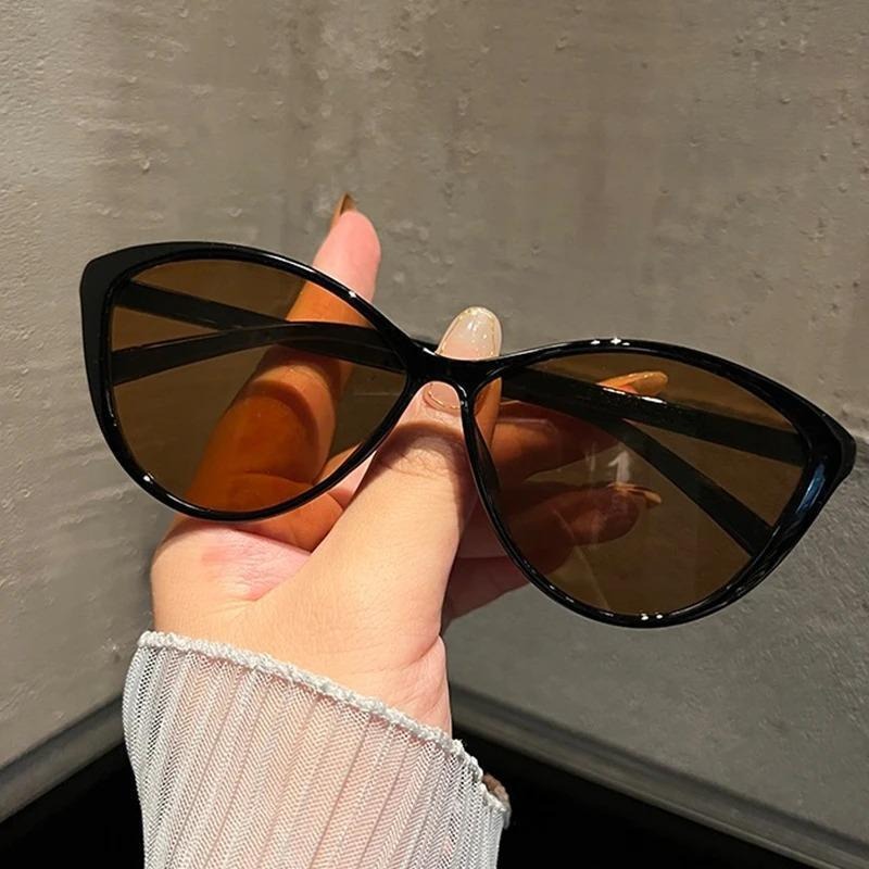 1Pc Retro Frame Cat Eye Sungla - Vintage Fashion Girl ulasan dan harga